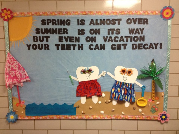 WVU Dental Hygiene bulletin board