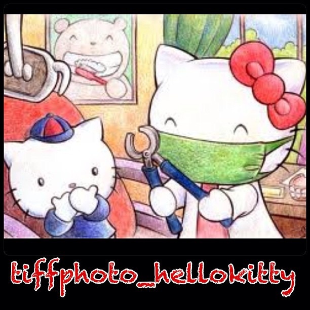 Hello Kitty hos tandläkaren