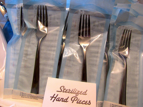 Sterilized forks