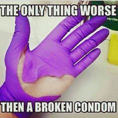 Broken condom