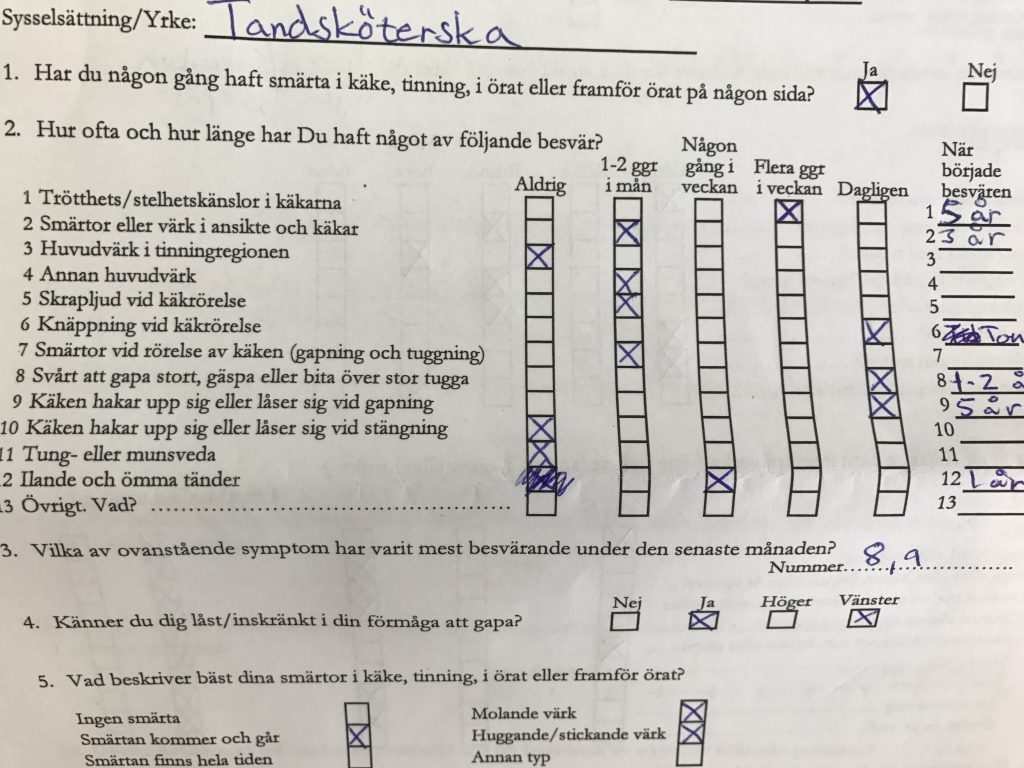 Bettfysiologi hälsodeklaration