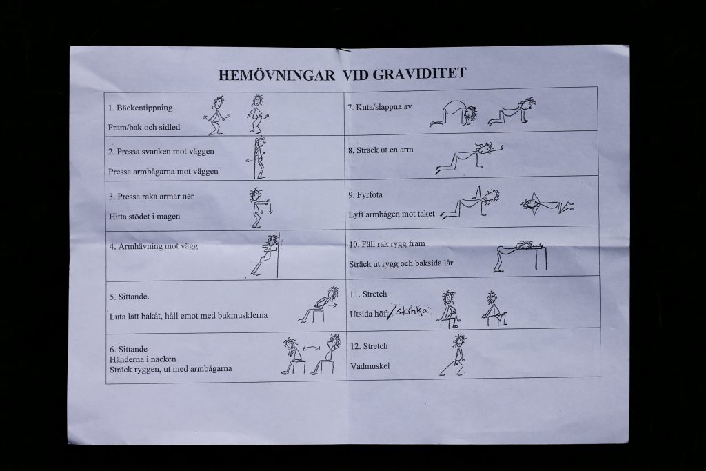 Hemövningar graviditet