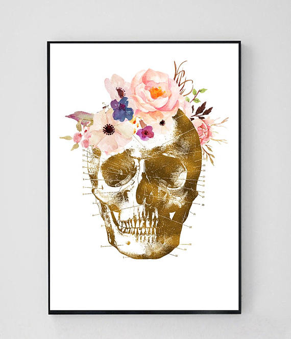 Art print skull