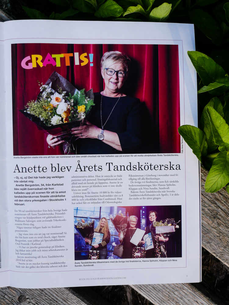 Svenska Tandsköterskeförbundets tidning Tandsköterskan nr 2 2018. Tema lön.
