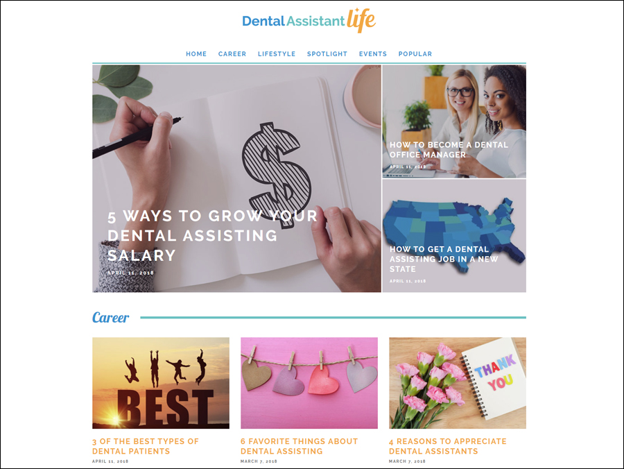 Dental Assistant Life Website