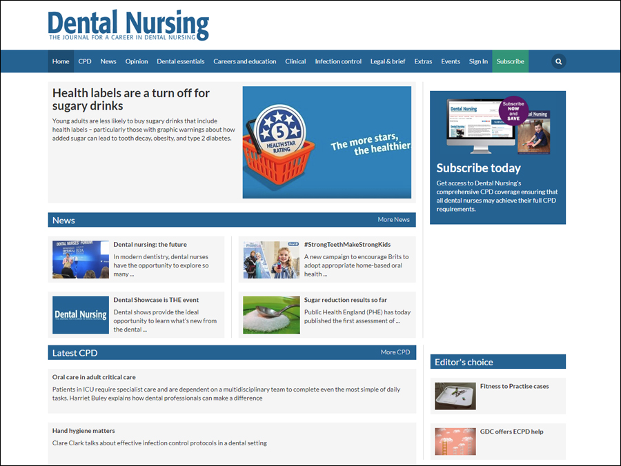 Dental Nursing website