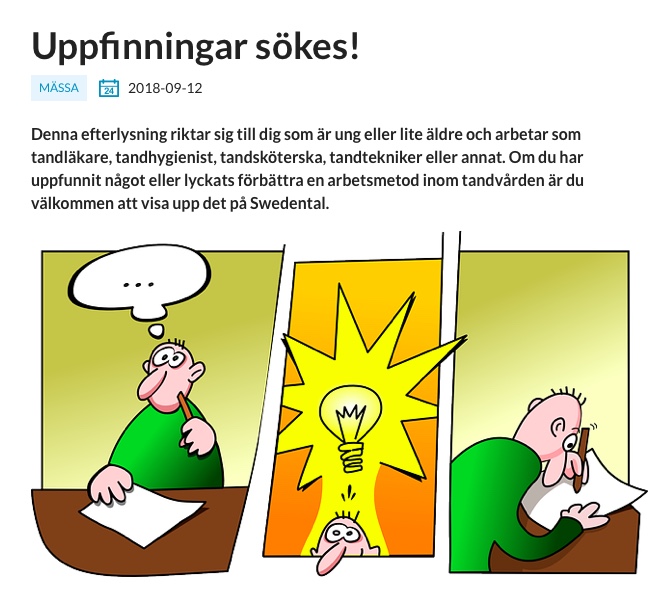 Uppfinningar sökes av tandsköterskor