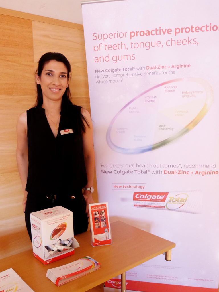 Aqua Dental konferens för tandsköterskor i Göteborg 2019 med tandsköterska Johanna Ene.