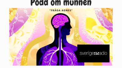 Podd om munnen och tandvård "Fråga Agnes" i Sveriges Radio med Agnes Wold och Christer Lundberg.