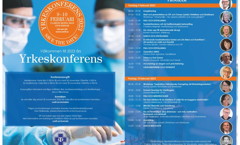 Svenska Tandsköterskeförbundets yrkeskonferens för tandsköterskor 2024.